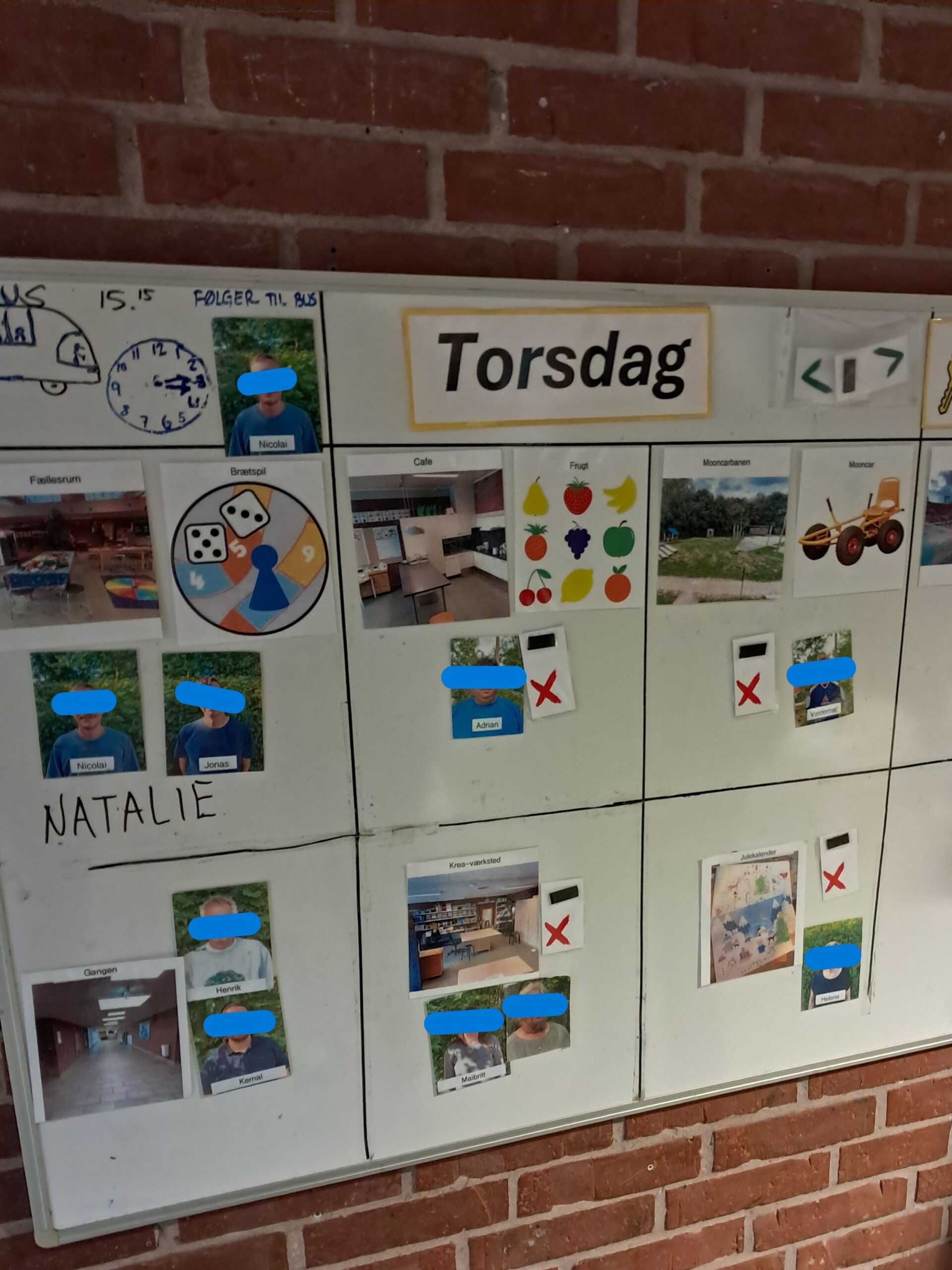 Eksempel på en strukturtavle